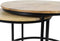 HSM Collection - salontafel Ronin Large - set van 2 - naturel / zwart