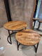 HSM Collection Salontafel Ronin - ø60 cm - mangohout/ijzer - s/2