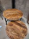 HSM Collection Salontafel Ronin - ø60 cm - mangohout/ijzer - s/2