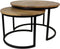 HSM Collection Salontafel Ronin - ø60 cm - mangohout/ijzer - s/2