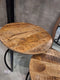 HSM Collection Salontafel Ronin - ø60 cm - mangohout/ijzer - s/2