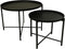HSM Collection Salontafel Set van 2 Zwart Metaal
