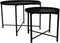 HSM Collection Salontafel Set van 2 Zwart Metaal