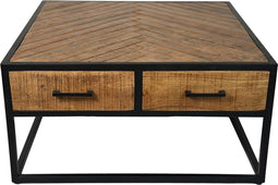 HSM Collection - Salontafel Verona - naturel/zwart - Mangohout/metaal