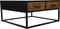 HSM Collection - Salontafel Verona - naturel/zwart - Mangohout/metaal