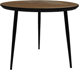 HSM Collection Salontafel Visgraat 60cm Naturel/Zwart Eiken/Metaal
