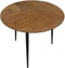 HSM Collection Salontafel Visgraat 60x60x49 Naturel Eiken/Metaal