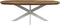 HSM Collection Salontafel Visgraat Deens Ovaal Eikenhout 120cm