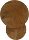 HSM Collection Salontafel Visgraat Naturel/Zwart Eiken/Metaal Set van 2