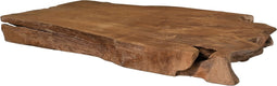 HSM Collection-Salontafelblad Root-80x50x8-Bruin-Teak