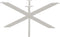 HSM Collection-SalonTafelonderstel Spider Oakland-80x50x40 (50x25mm)-Wit-Metaal