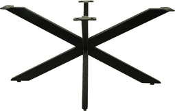 HSM Collection-SalonTafelonderstel Spider Oakland-80x50x40 (50x25mm)-Zwart-Metaal
