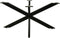 HSM Collection-SalonTafelonderstel Spider Oakland-80x50x40 (50x25mm)-Zwart-Metaal
