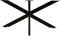 HSM Collection-SalonTafelonderstel Spider Oakland-80x50x40 (50x25mm)-Zwart-Metaal
