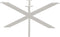 HSM Collection-SalonTafelonderstel Spider Oakland-80x50x40 (50x25mm)-Wit-Metaal