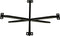 HSM Collection-SalonTafelonderstel Spider Oakland-80x50x40 (50x25mm)-Zwart-Metaal