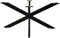 HSM Collection-SalonTafelonderstel Spider Oakland-80x50x40 (50x25mm)-Zwart-Metaal