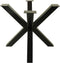 HSM Collection-SalonTafelonderstel Spider Oakland-80x80x68 (75x75mm)-Zwart-Metaal