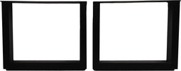 HSM Collection-Salontafelpoot Model U S/2-50x10x40-Zwart-Metaal