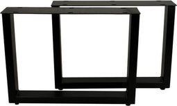 HSM Collection-Salontafelpoten Model U S/2-50x10x38-Zwart-Metaal