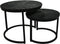 HSM Collection Salontafels Verona S/2 Zwart Mangohout/Metaal