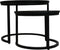 HSM Collection Salontafels Verona S/2 Zwart Mangohout/Metaal