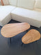 HSM Collection Salontafels Zurich Naturel/Zwart Acaciahout/Ijzer Set van 2