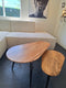 HSM Collection Salontafels Zurich Naturel/Zwart Acaciahout/Ijzer Set van 2