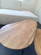 HSM Collection Salontafels Zurich Naturel/Zwart Acaciahout/Ijzer Set van 2