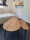 HSM Collection Salontafels Zurich Naturel/Zwart Acaciahout/Ijzer Set van 2