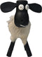 HSM Collection-Schaap Shawn Small-32x14x32-Wit/Zwart-Geitenhuid/Teak