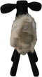 HSM Collection-Schaap Shawn Small-32x14x32-Wit/Zwart-Geitenhuid/Teak