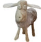 HSM Collection-Schaap Shawn Small-32x14x32-Assorti/Naturel-Geitenhuid/Teak
