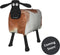 HSM Collection-Schaap Shawn Large-58x34x62-Assorti/Zwart-Geitenhuid/Teak