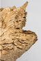 HSM Collection-Sculptuur erosihout -45x15x55-Naturel/Zwart-Teak