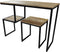HSM Collection Sidetable 100cm Naturel/Zwart Mangohout/Ijzer