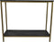 HSM Collection Sidetable 100cm Zwart/Goud Marmer/Metaal/Mangohout