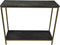HSM Collection Sidetable 100cm Zwart/Goud Marmer/Metaal/Mangohout