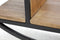 HSM Collection Sidetable 90x25x80cm Naturel/Zwart Mango/Ijzer