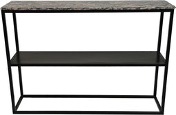 HSM Collection Sidetable Marseille 120cm Bruin/Zwart Marmer/Metaal