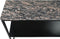 HSM Collection Sidetable Marseille 120cm Bruin/Zwart Marmer/Metaal