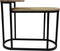 HSM Collection Sidetable Ovaal Plateau 75cm Naturel/Zwart Mangohout/Ijzer