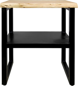 HSM Collection Sidetable SoHo - acacia/ijzer - powdercoated black