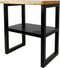 HSM Collection Sidetable SoHo - acacia/ijzer - powdercoated black