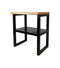 HSM Collection Sidetable SoHo - acacia/ijzer - powdercoated black