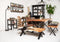 HSM Collection Sidetable SoHo - acacia/ijzer - powdercoated black