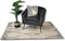 HSM Collection - Sierkussen met print - 45x45 - Lichtgrijs/goud - Velvet