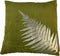 HSM Collection - Sierkussen met print - 45x45 - Olijfgroen/goud - Velvet