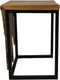 HSM Collection Small Flower Table - 35x35x50 - Naturel/zwart - Teakhout/ijzer