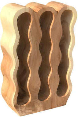 HSM Collection-Staand Wijnrek Vins 12 Flessen-44x16x68-Naturel-Munggur